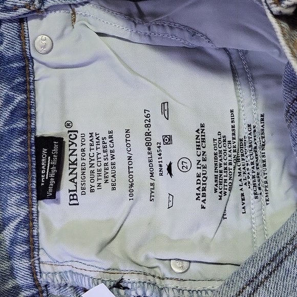 NWT BlankNYC The Barrow Vintage High Rise Distressed Cut-Off Short $88 - Picture 11 of 11